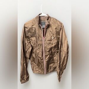 Volcom Windbreaker Jacket Men’s L Brown Full Zip Lightweight Streetwear NWOT